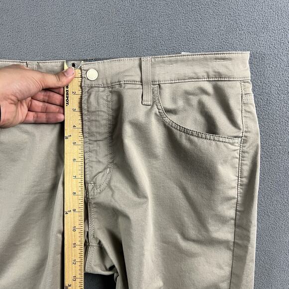 AG Adriano Goldschmied The Everett Jeans Mens 36X28 Beige Slim Straight Preppy - Picture 10 of 12